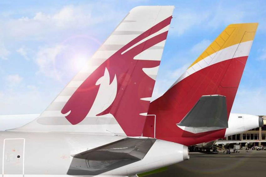 Iberia y Qatar Airways amplían su acuerdo de código compartido