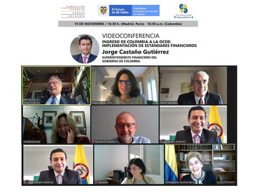 Videoconferencia "Ingreso de Colombia en la OCDE, implementación de estándares financieros"